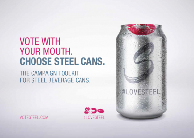 Steel is perfect for beverage containers